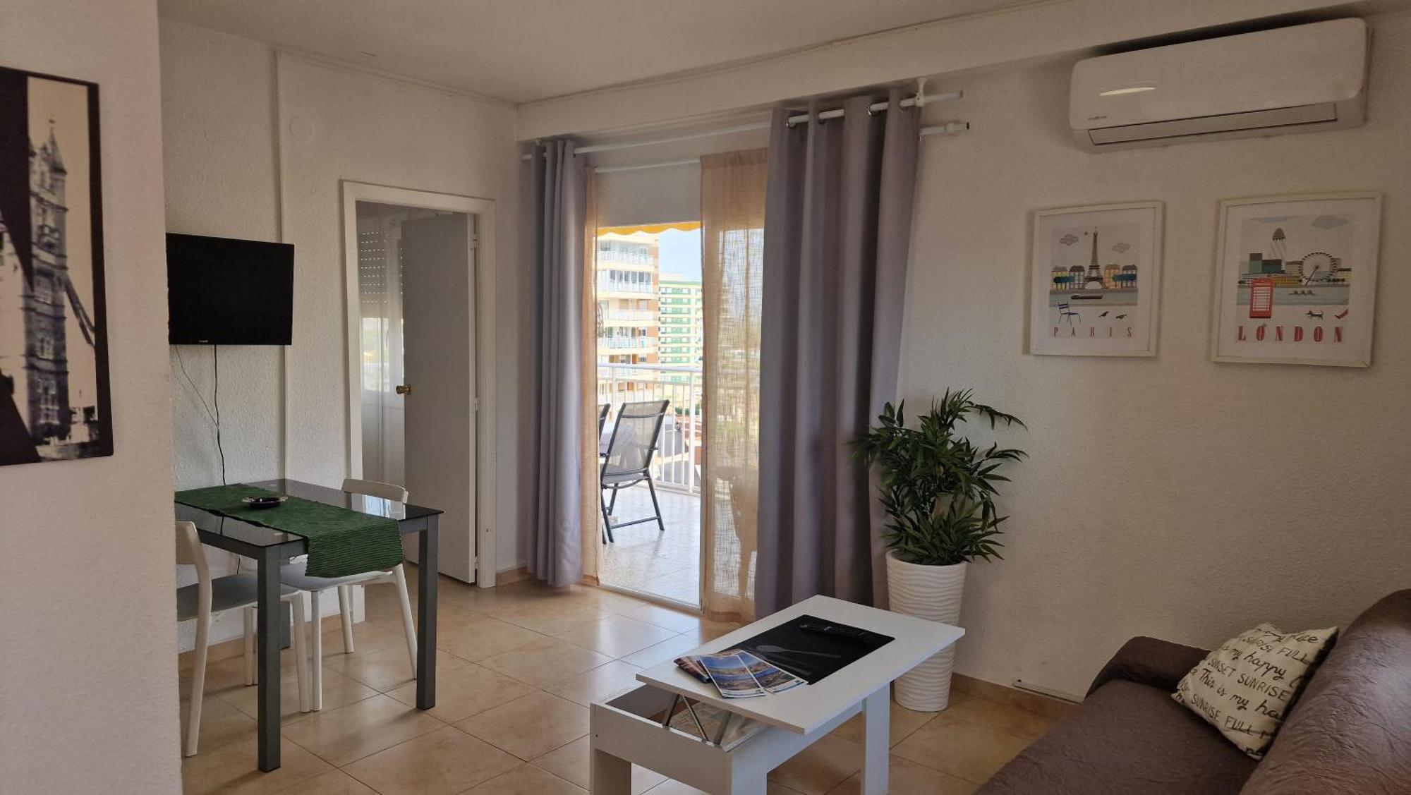 贝尼卡西姆Apartamento De 1 Habitacion Frente Al Mar Y Con Piscina公寓 外观 照片